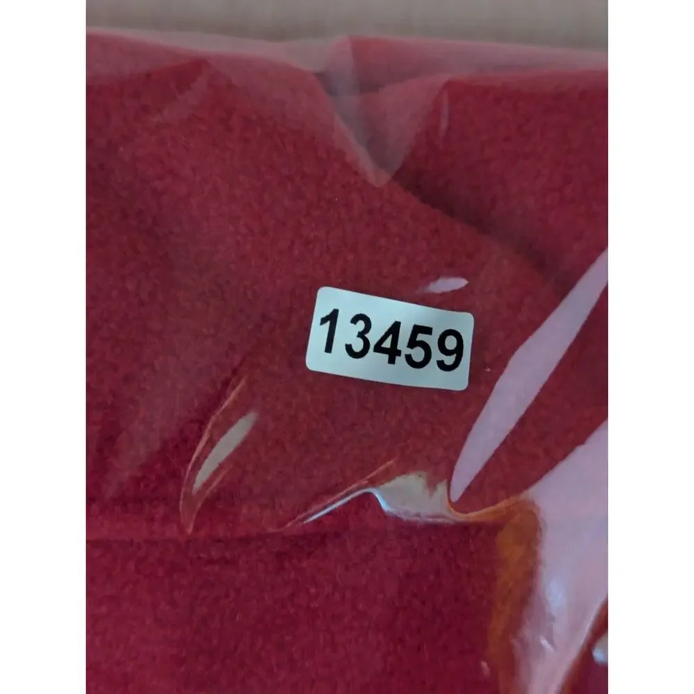Lands End Fleece Vest Mens Medium 38-40 Full Zip Layer Pockets Maroon Red Hiking
